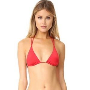 AGENT Provocateur L'Agent Women's Robbie Triangle Bikini Top Red NWT size M
